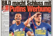 «Свободу Україні»: німецький Bild залишив колишній клуб Коноплянки без російського спонсора