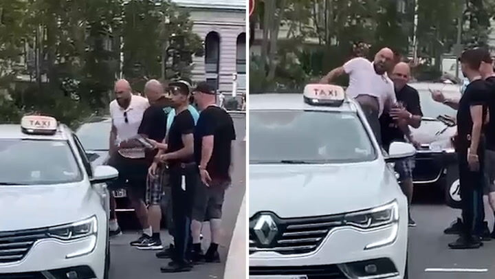П'яний велетень Тайсон Ф'юрі погнався в Каннах за таксистом (відео)