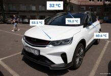 До какой температуры нагреваются современные автомобили разных цветов. В какой части проезжей части горячее всего