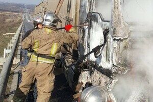 На трассе Одесса &ndash; Киев загорелась фура: подробности происшествия