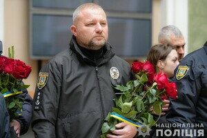 В Одессе простились с полицейскими, погибшими в результате ракетного удара 18 ноября