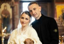 Футболіст «Шахтаря» та збірної України хрестив доньку у столичній церкві ПЦУ (фото)